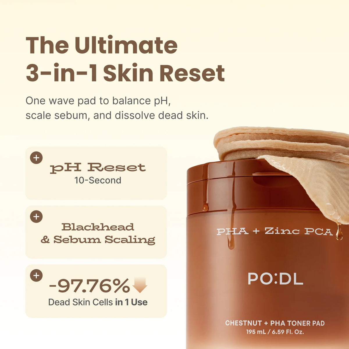 Chestnut PHA Toner Pad 70 pads